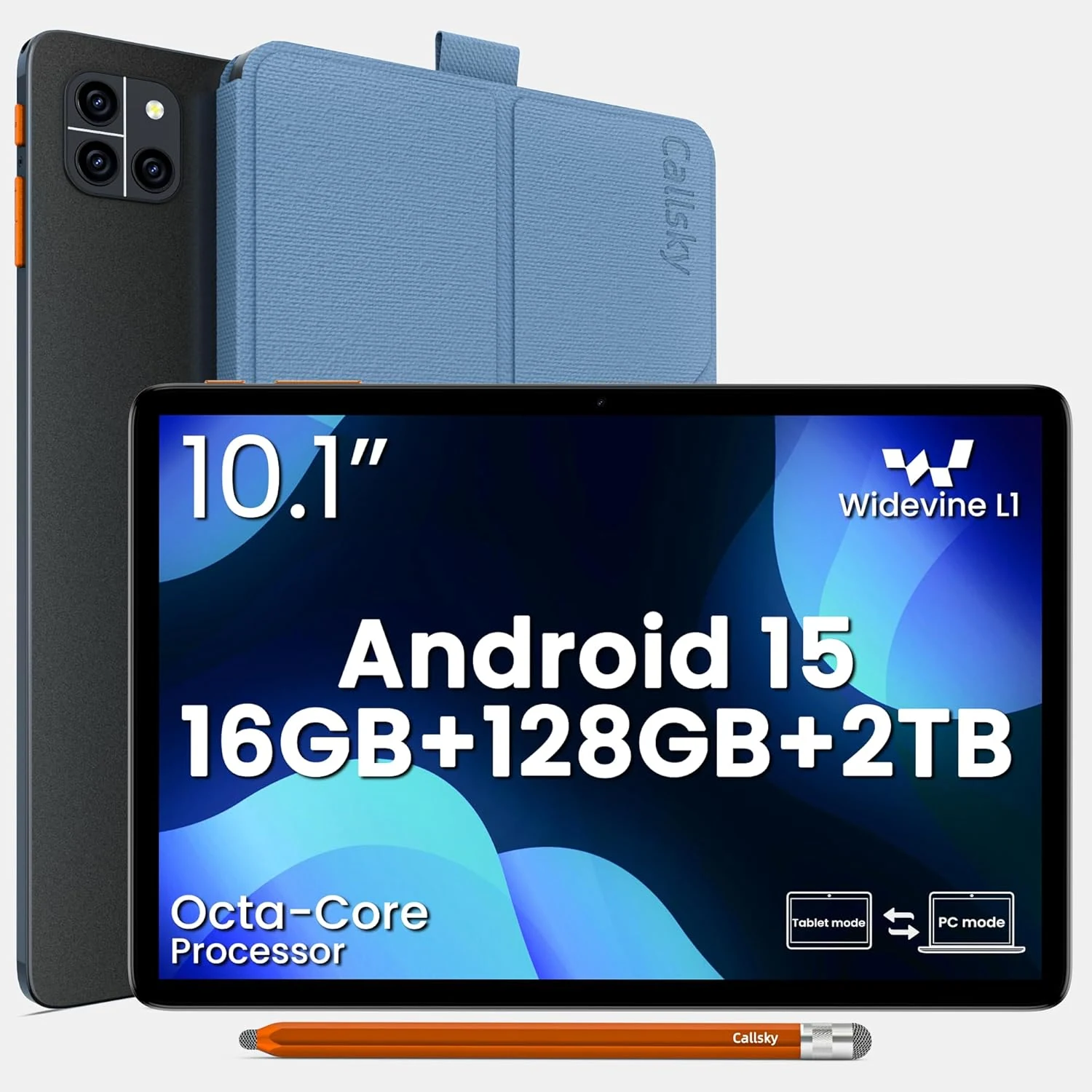Callsky-Tab 10.1" Android 15 Tablet (A733, 16GB RAM, 128GB)