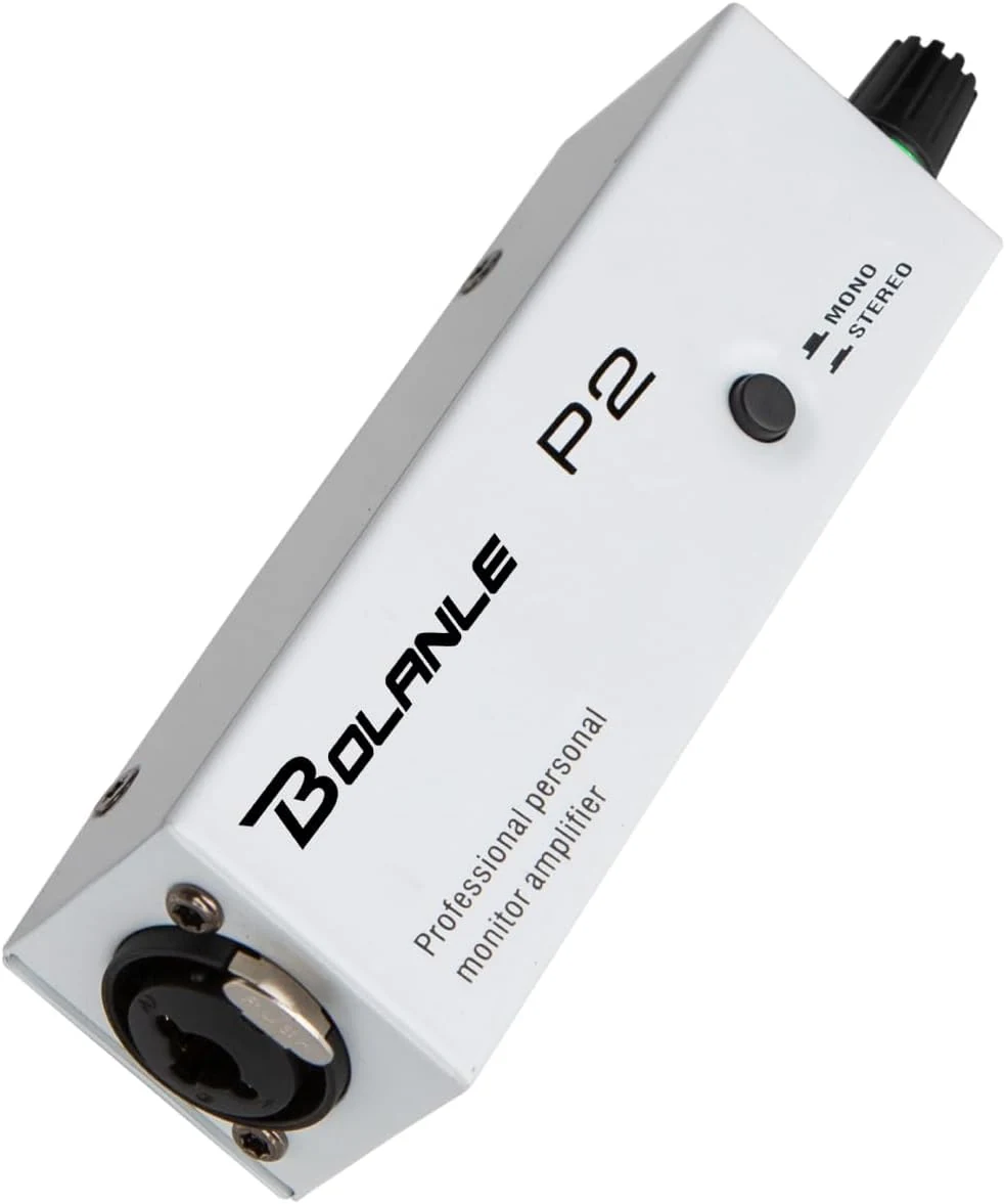 Bolanle P2 Portable in-Ear Monitor Amplifier, Professional Headphone Amp with XLR/TRS Input
