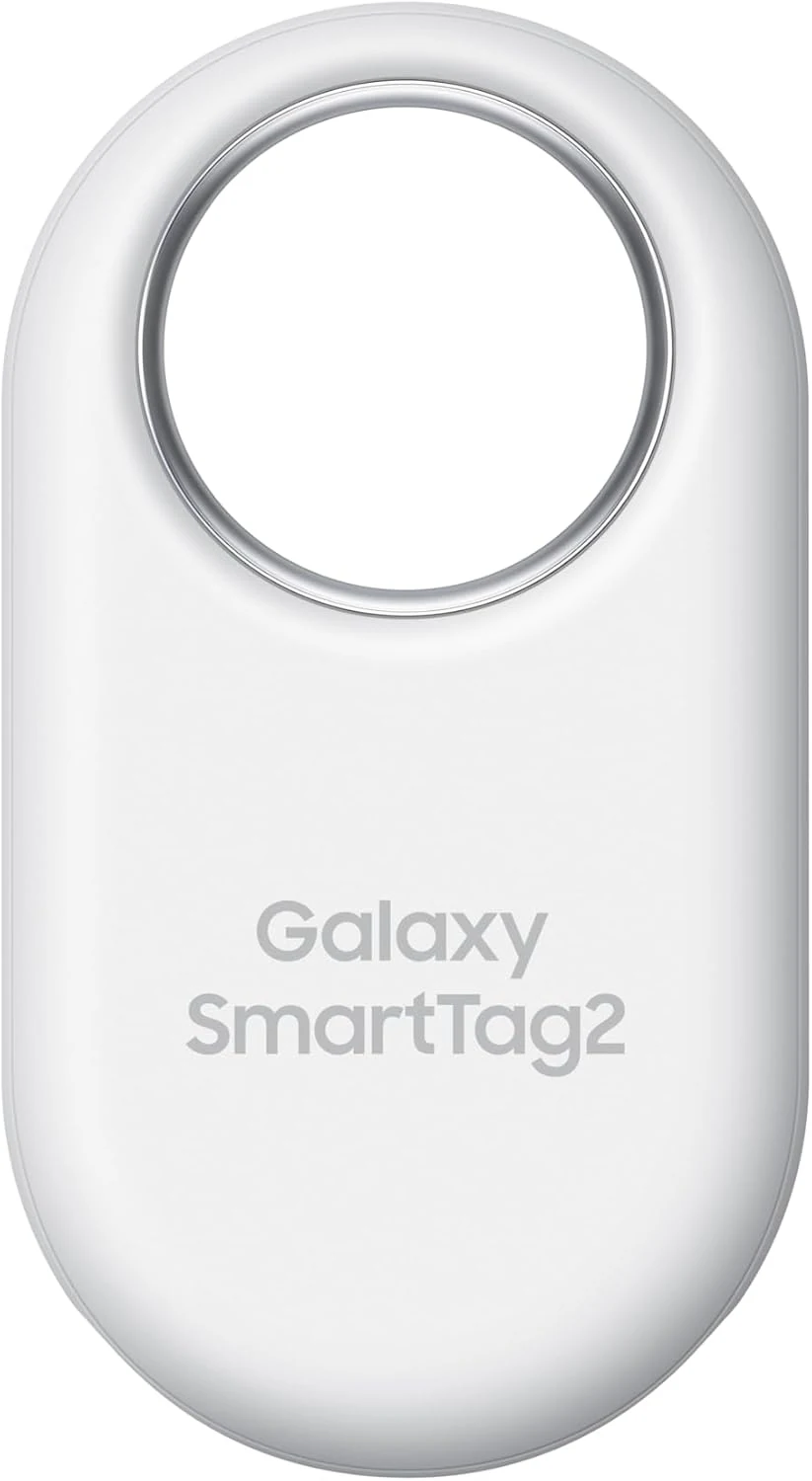 Samsung Galaxy SmartTag2, Bluetooth Tracker, Smart Tag Tracking Device, Item Finder for Keys, Wallet, Luggage, Pets, Use w/ Phones and Tablets Android 11 or Later (White)