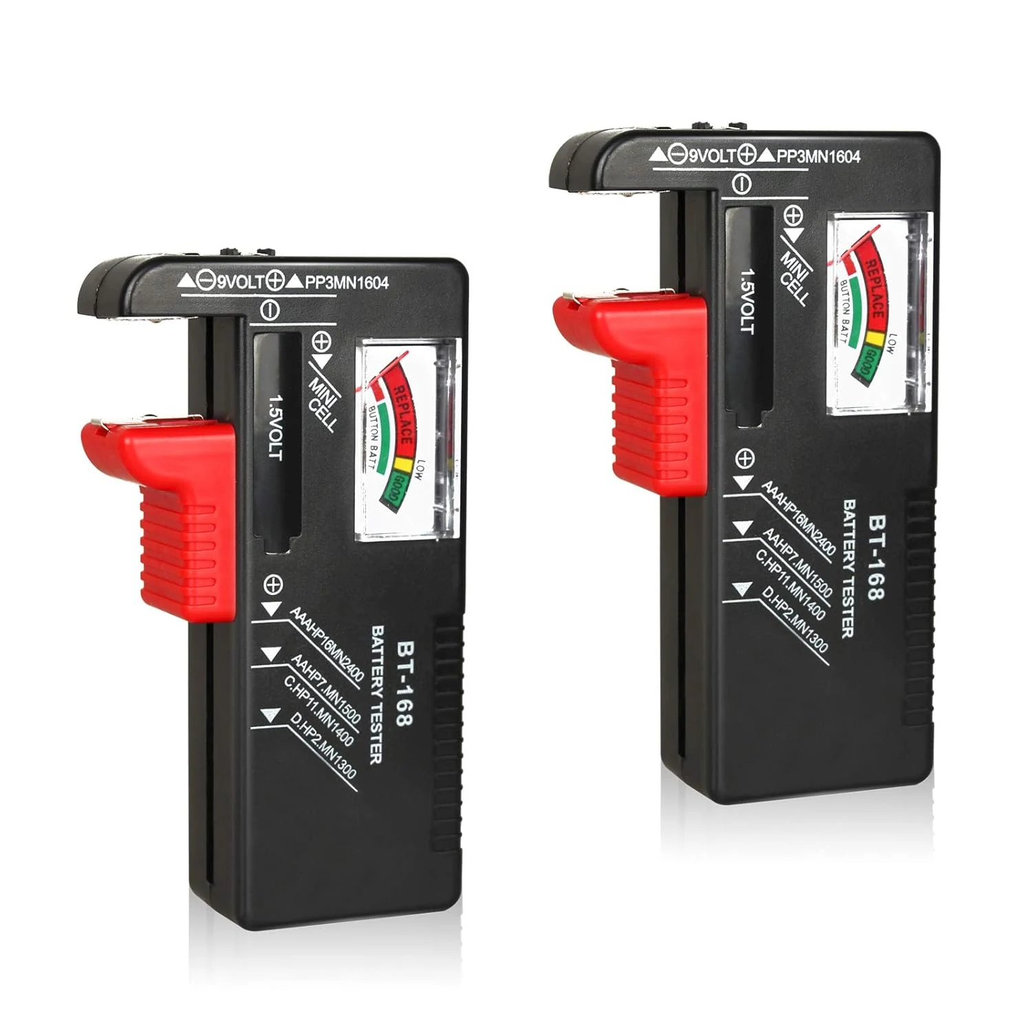 2Pcs Battery Tester Checker, Universal Battery Checker for AA AAA review