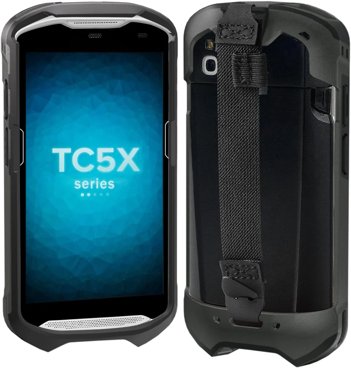 Case for Zebra TC51 TC52 TC52X TC56 TC57 TC57X TC510K TC520 TC520K – Rugged Protective Cover with Strap, Bumper, Boot-Style Holster (Black)