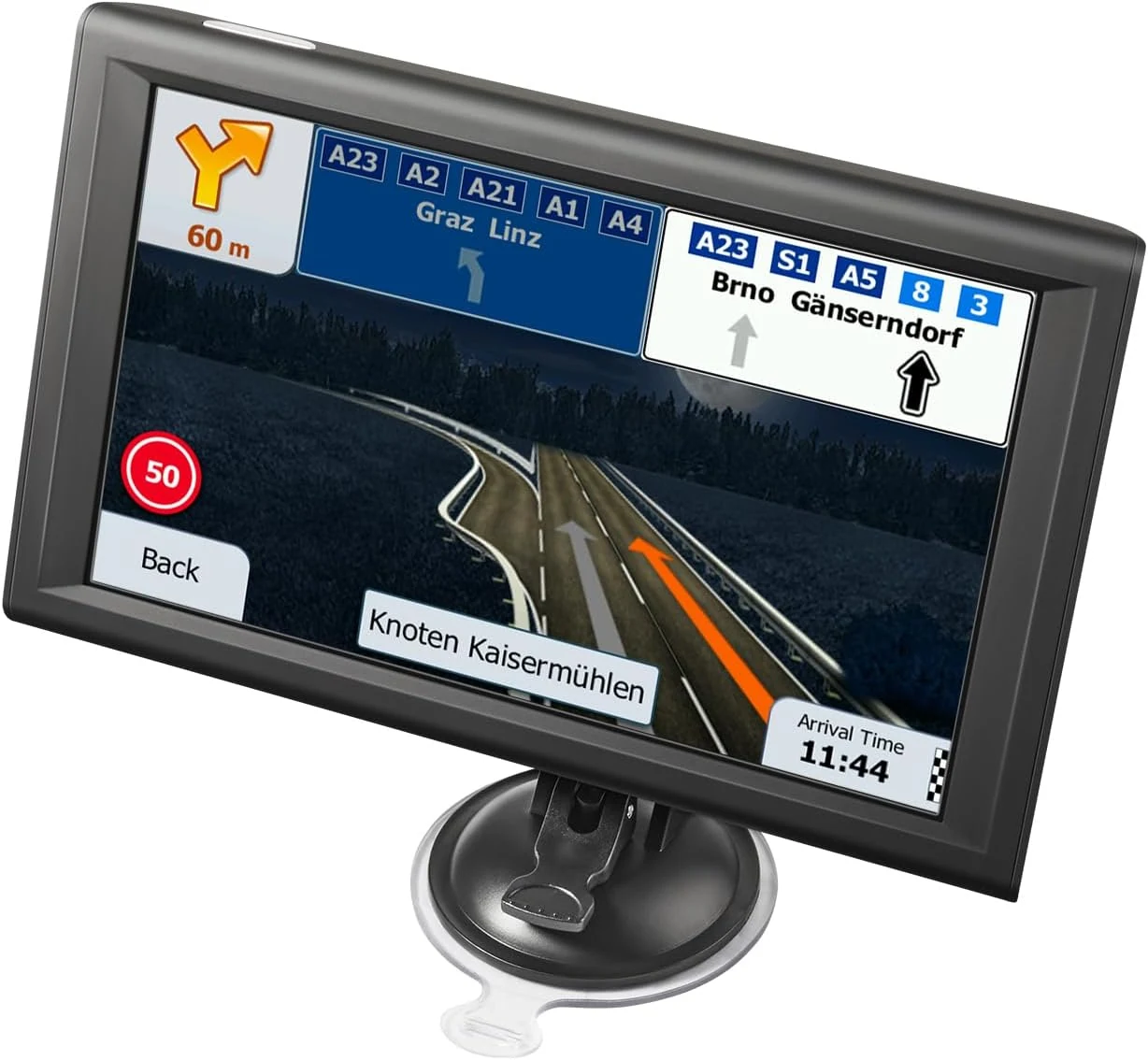 VEVOR GPS Navigator for Car, 9 inch Touch Screen 16GB GPS Navigation System with Built-in Dash Cam, Voice Turn-by-Turn Guidance, Speed and Red Light Warning, Custom Truck Routing