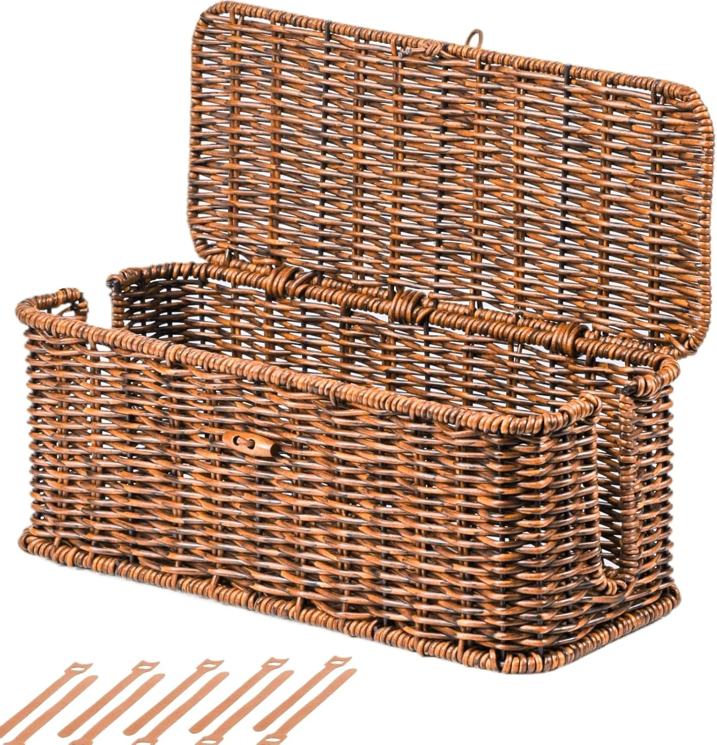BROWNLILY Cable Management Box, Rattan Style Cord Organizer for Desk review
