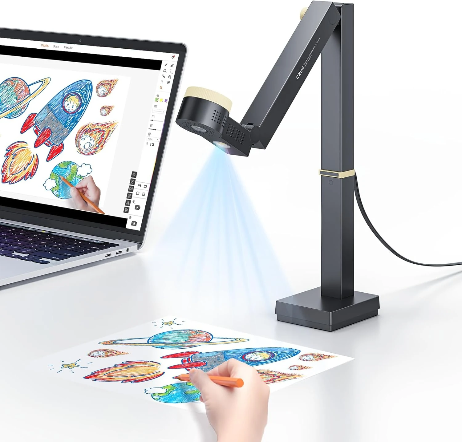 CZUR Fancy S Pro 12MP USB Document Camera for Teacher