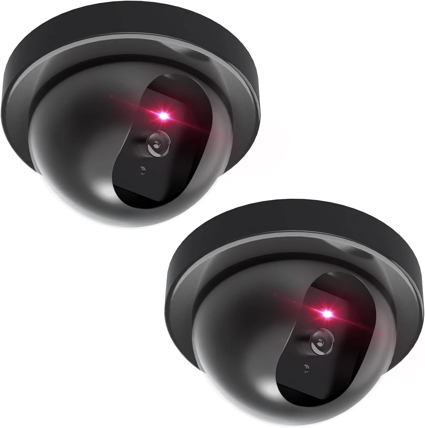WALI Dummy Fake Security CCTV Dome Camera with Flashing Red LED Light (SD-2)