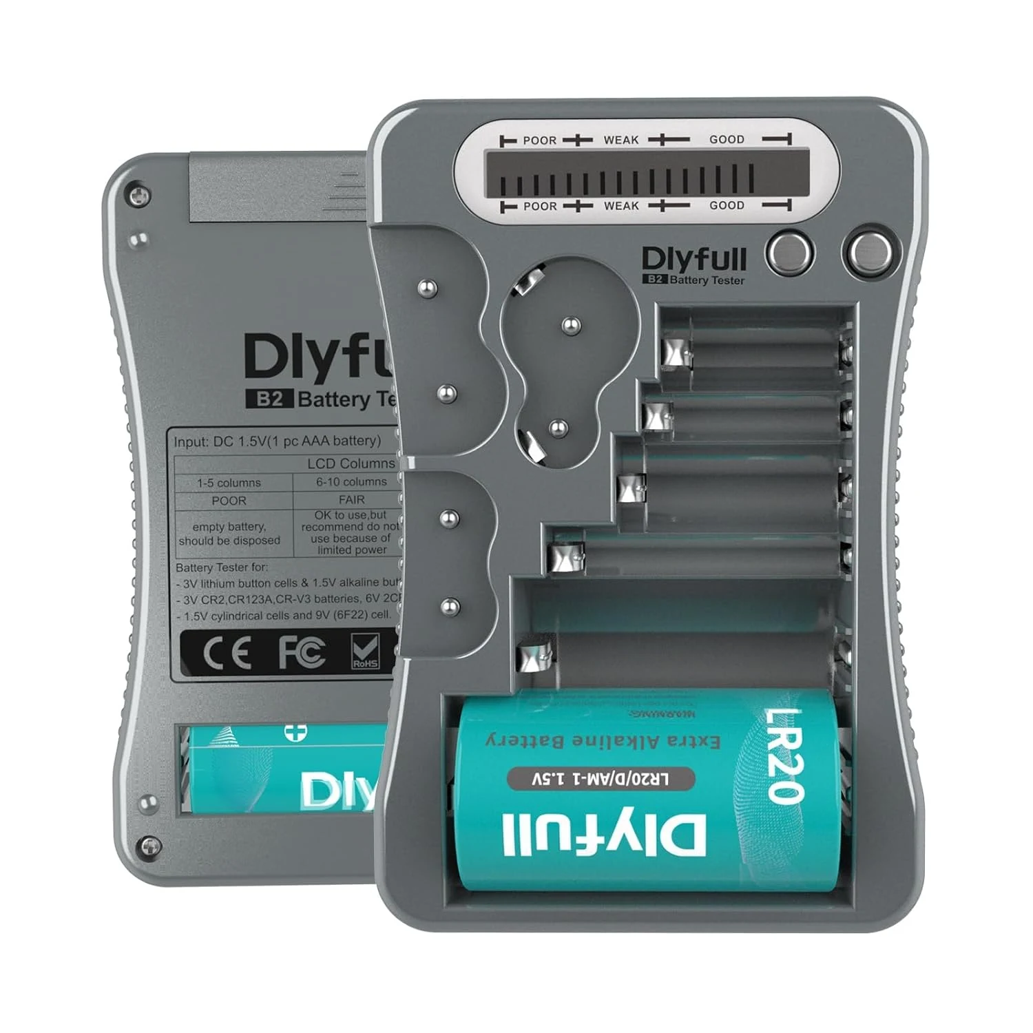 Dlyfull Universal Battery Tester with LCD Display, Multi Purpose Small review
