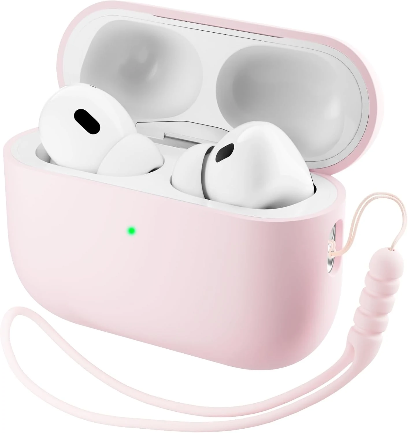 ORNARTO Compatible with AirPods Pro 3 Case 2025, Full Protective hybrid silicone case (Chalk Pink)