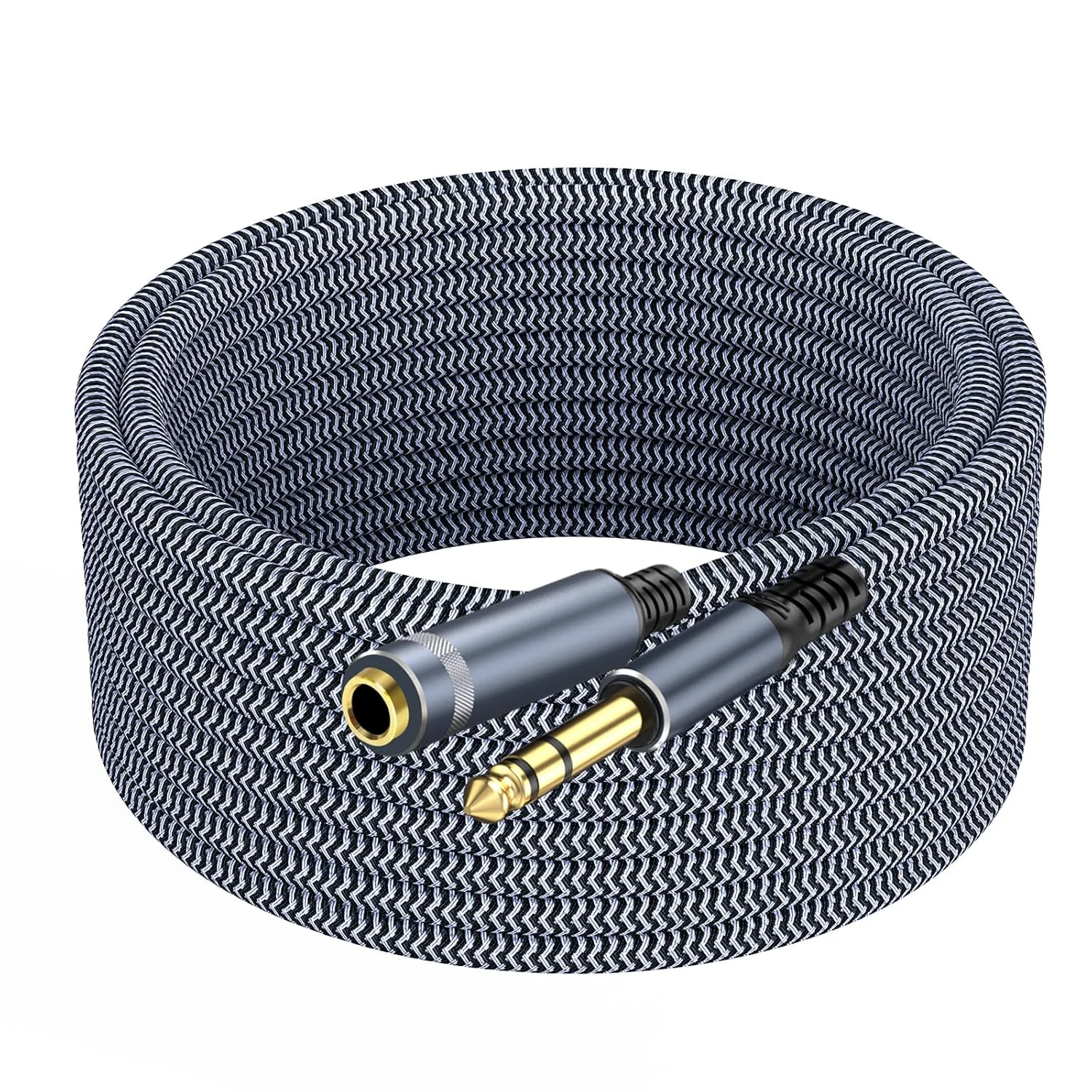 1/4 inch Extension Cable 10ft, 1/4" Male to Female Stereo Headphone Guitar Cable