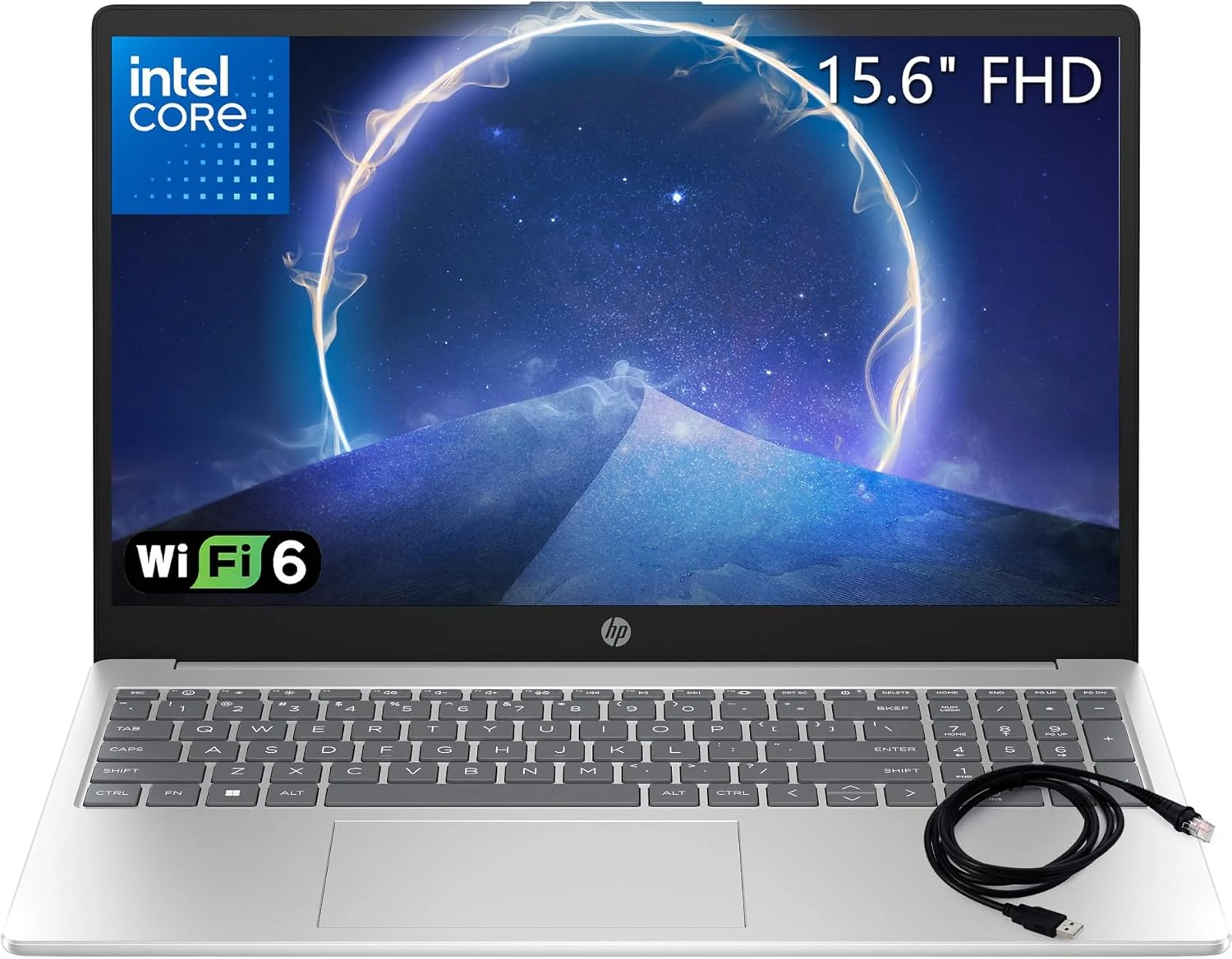 HP 15.6" FHD Laptop 2026 Notebook for Students & Remote Work (Intel N100, 16GB RAM, 256GB SSD)