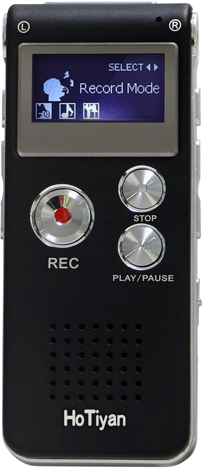Voice Recorder 16GB Capacity Voice Activated Recording Device Digital Voice Recorder (HoTiyan)