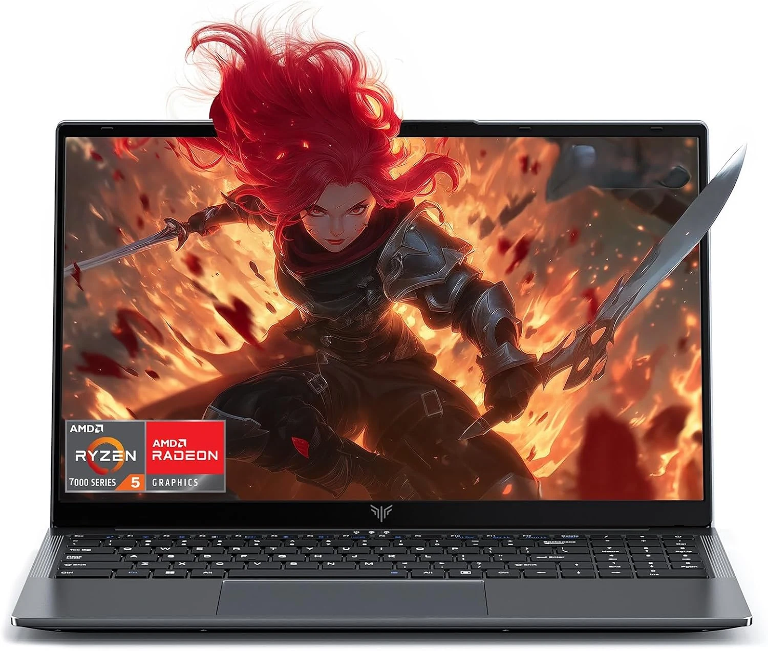 MALLRACE Gaming Laptop with AMD Ryzen 7000 Series, 16GB RAM, 512GB NVMe, Wi‑Fi 6