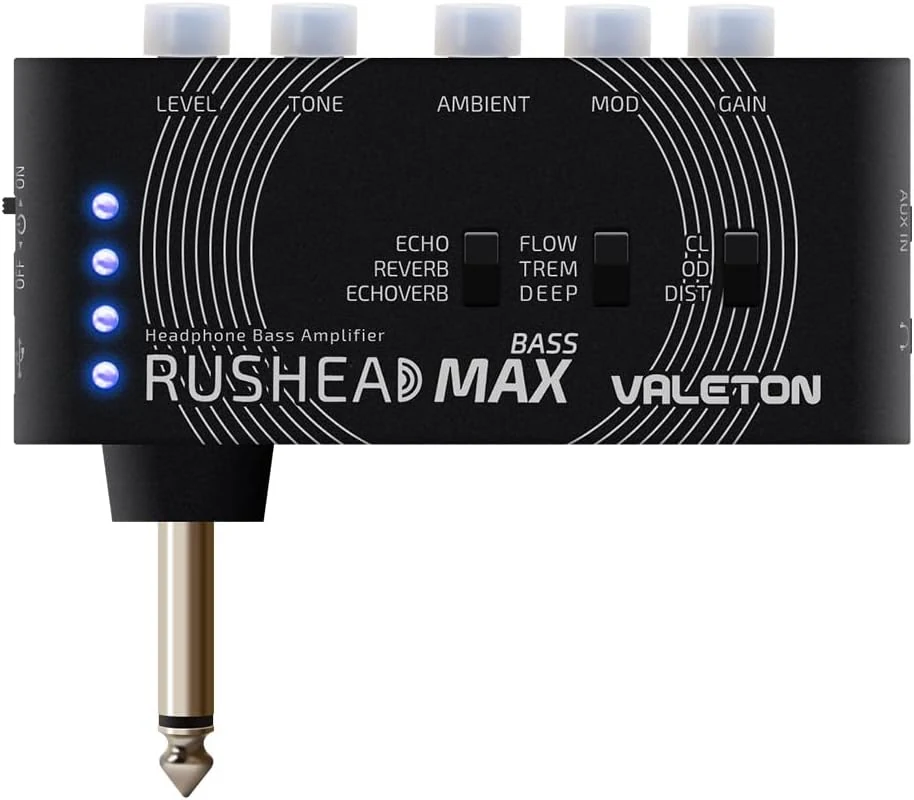Valeton Rushead Max Bass USB Chargable Portable Pocket Bass Headphone review