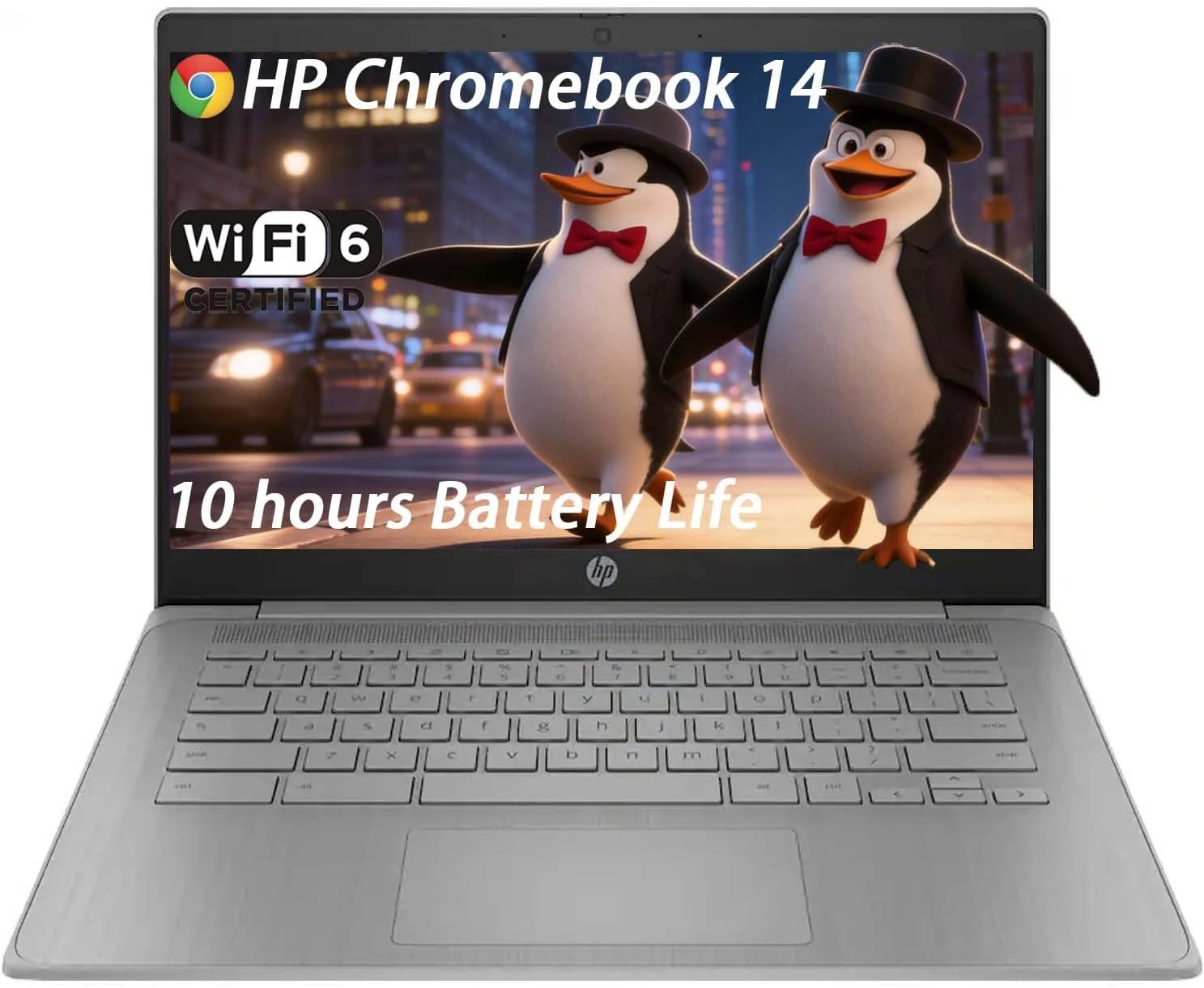 HP Chromebook Laptop for Students & Bussiness, 4GB RAM, 224GB Storage (64emmc+128SDC+32GB USB)