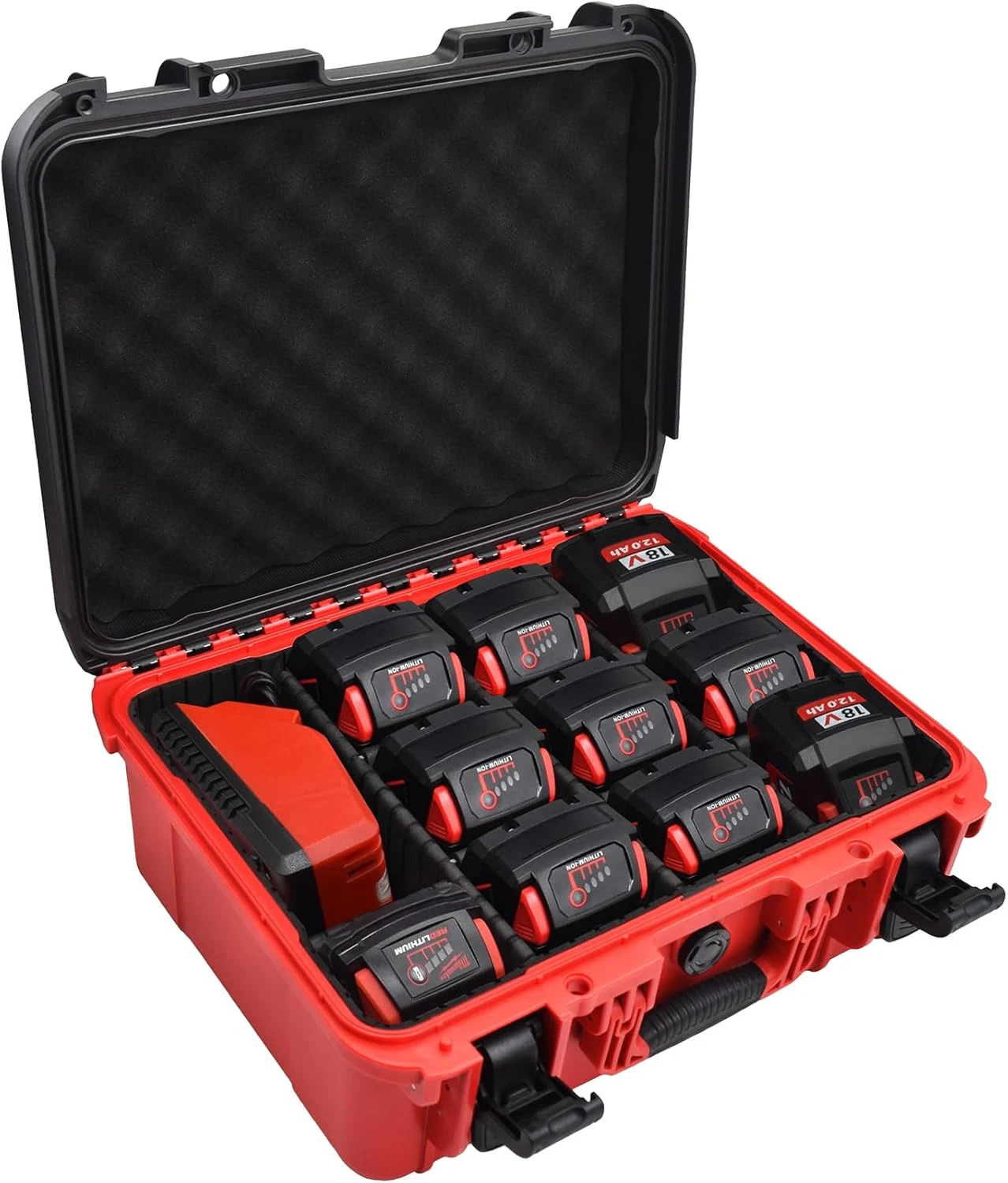 Turokacase extra large hard storage box for Milwaukee M18/M12 batteries (case only)