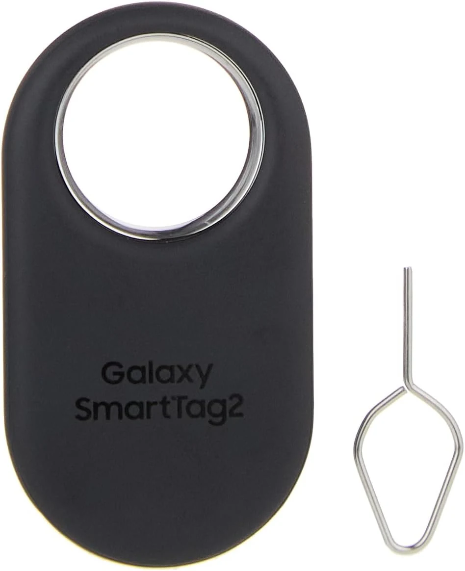Samsung SmartTag2 (2023) Bluetooth + UWB, IP67 Water and Dust Resistant, Findable via App, 1.5 Year Battery Life - Black (International Version)