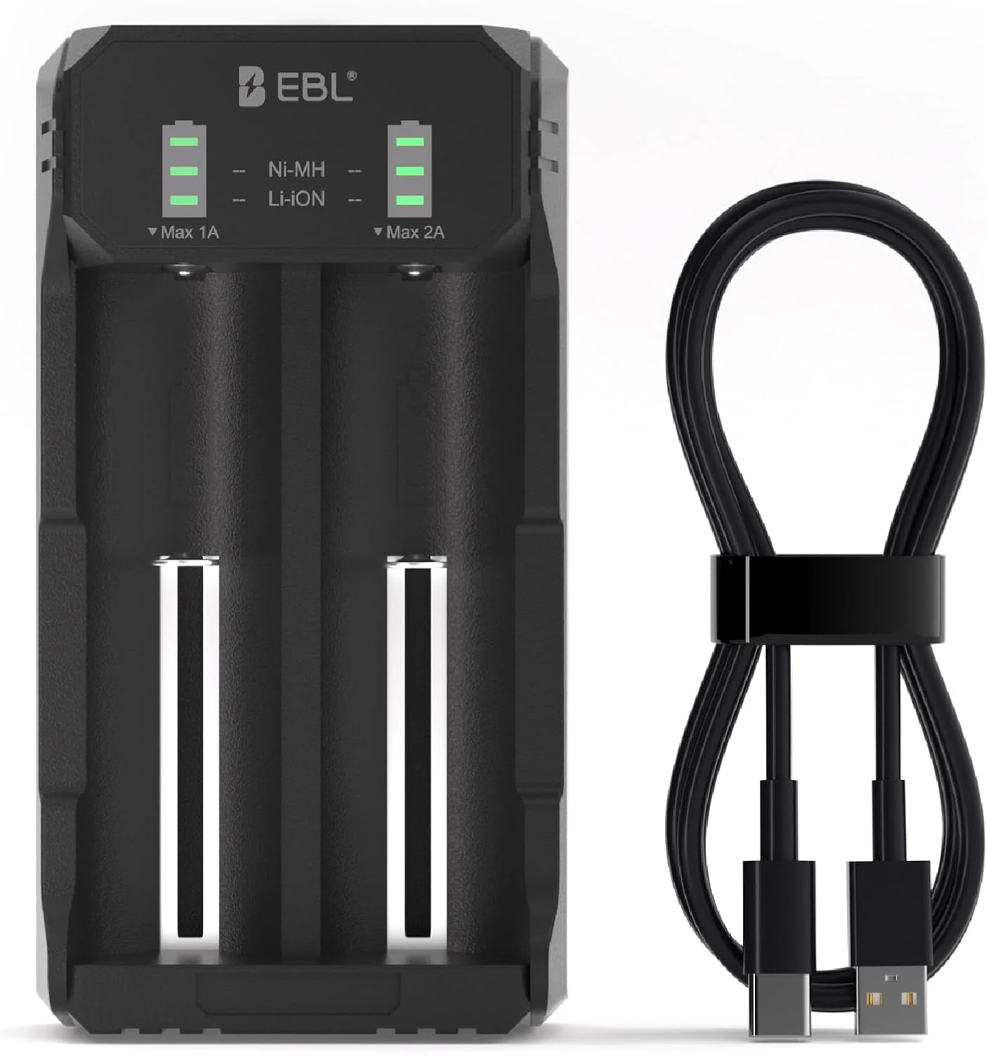 EBL Smart 18650 Battery Charger for Rechargeable 3.7V/3.6V Li-ion IMR Batteries