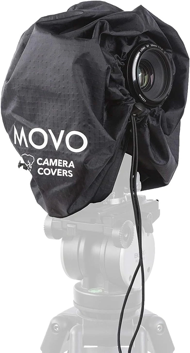 Movo CRC11 Camera Rain Coat Rain Cover for DSLR Cameras and Mirrorless Cameras and Lens (Junior Size: 11" x 14.5")