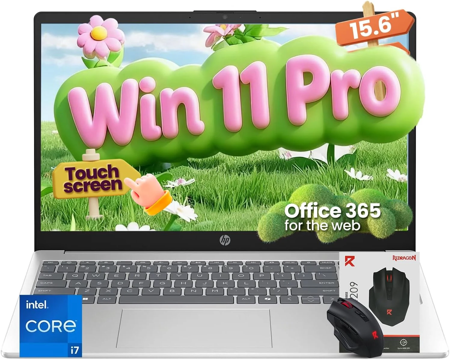 HP 15.6" Touchscreen Laptop for Business & Study, Intel Core i7-1355U
