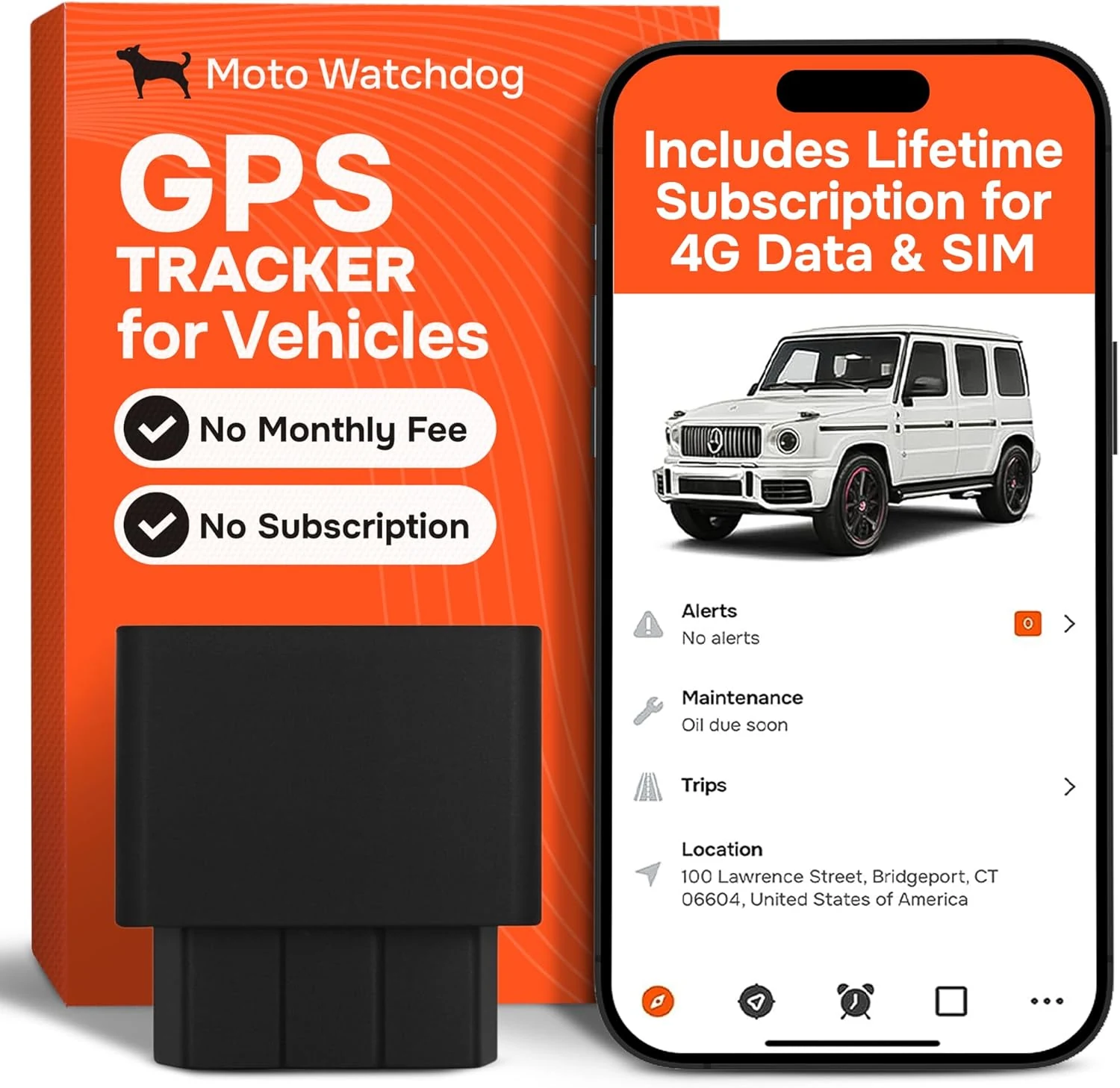 GPS Tracker for Vehicles, No Subscription with Real-Time Location, Mileage review