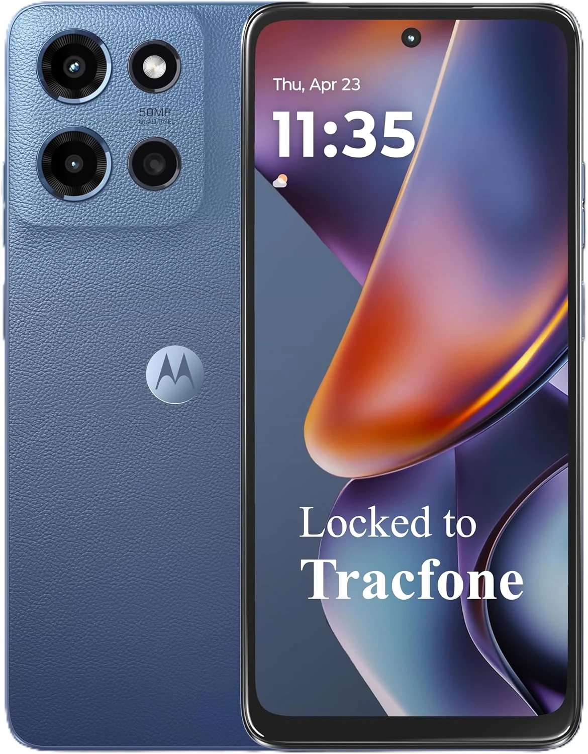 Tracfone Motorola Moto G 2025, 64GB, Saphire Blue (5G prepaid)