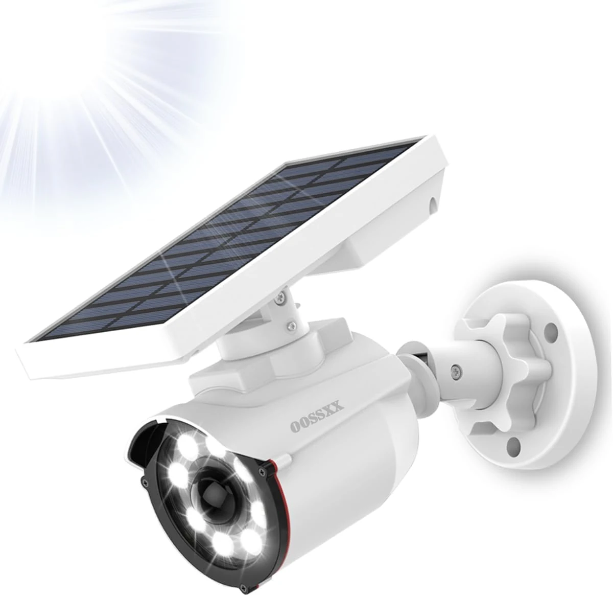 OOSSXX Solar Powered Outdoor Wireless Simulated Cameras Fake Camera Wire review