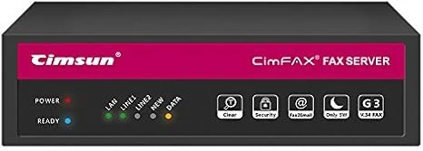 CimFAX T5S Fax Server Two-Port Fax2email Remote login All-in-one Fax System (16GB)