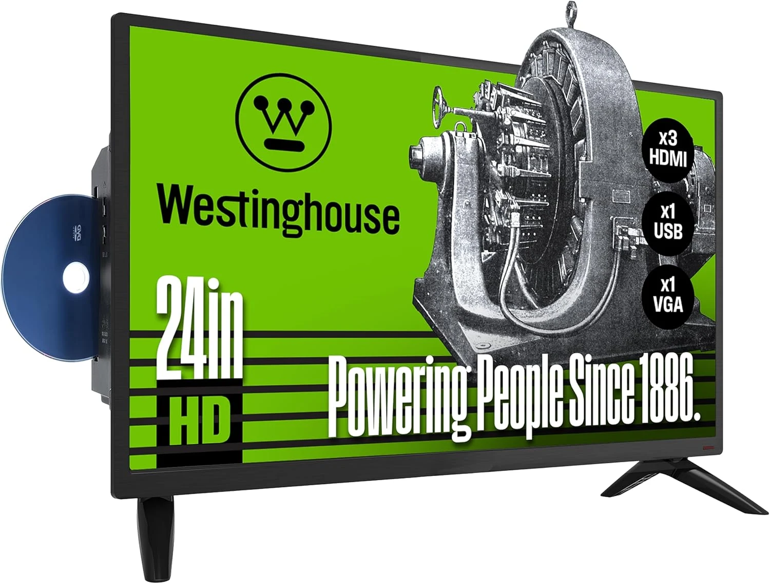 Westinghouse 24 Inch TV with DVD Player Built in, HD review