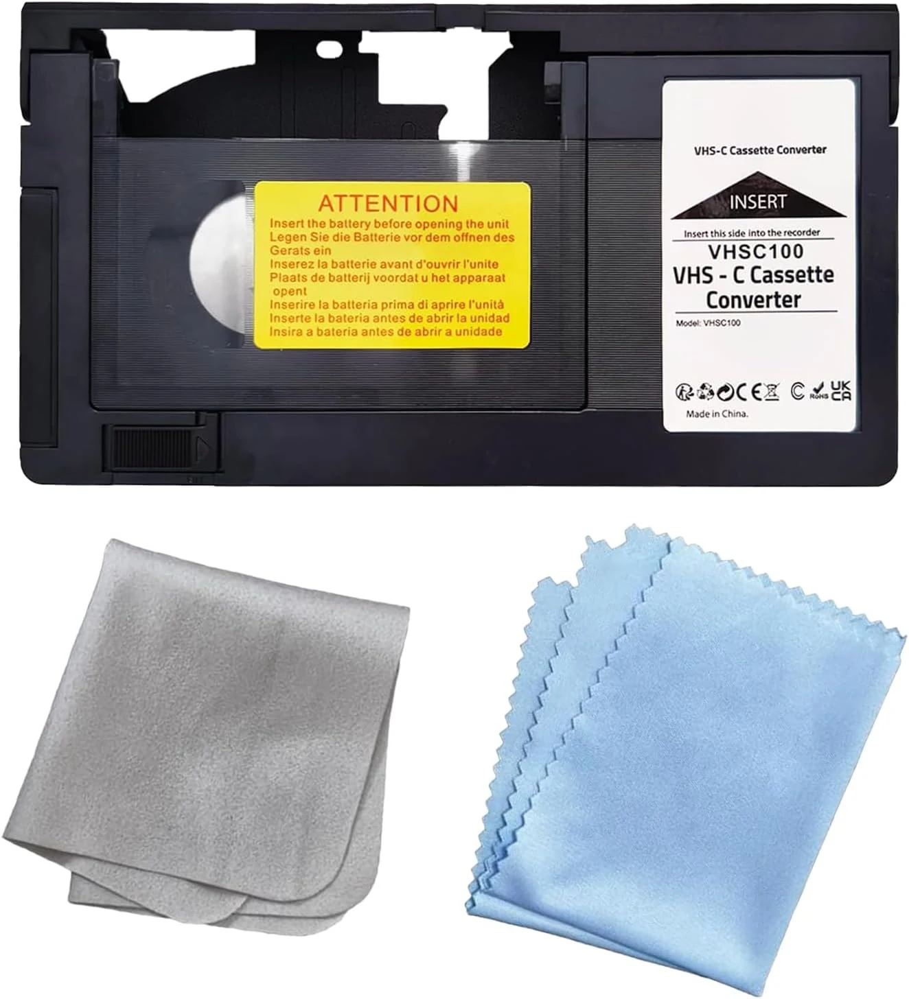 HQ VHS-C Video Cassette Adaptor Motorized VHS-C to VHS Cassette Adapter