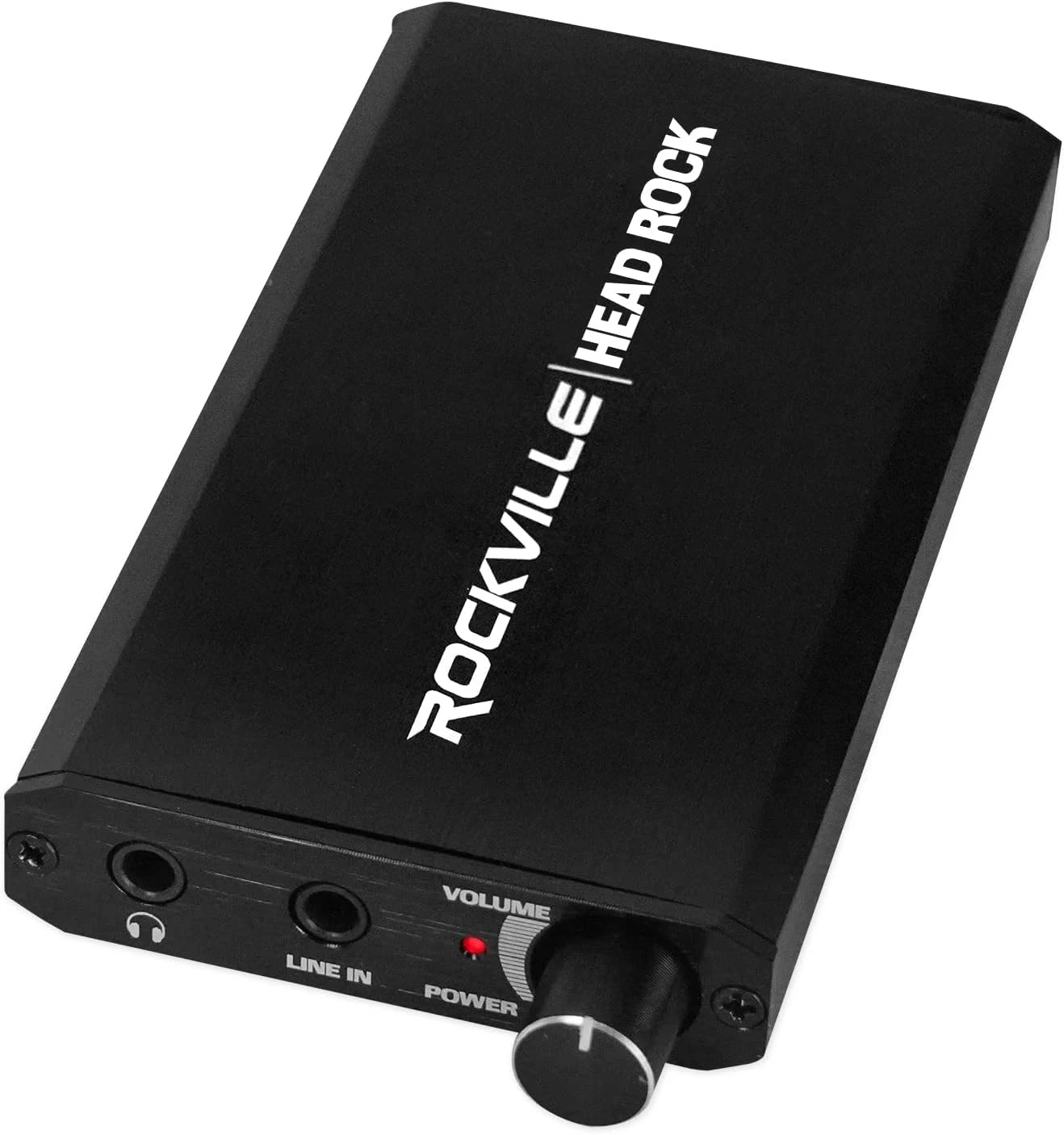 Rockville HeadRock Battery Powered Headphone Amplifier 16-300 Ohm, Rechargeable, Portable