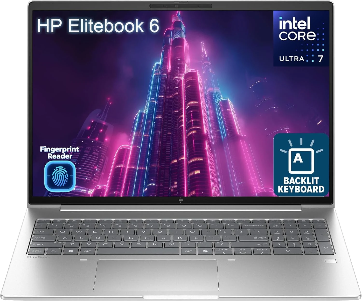 HP EliteBook 6 16" Business Laptop Computer, Intel Ultra 7 255U, 32GB RAM, 1TB SSD (Windows 11 Pro)