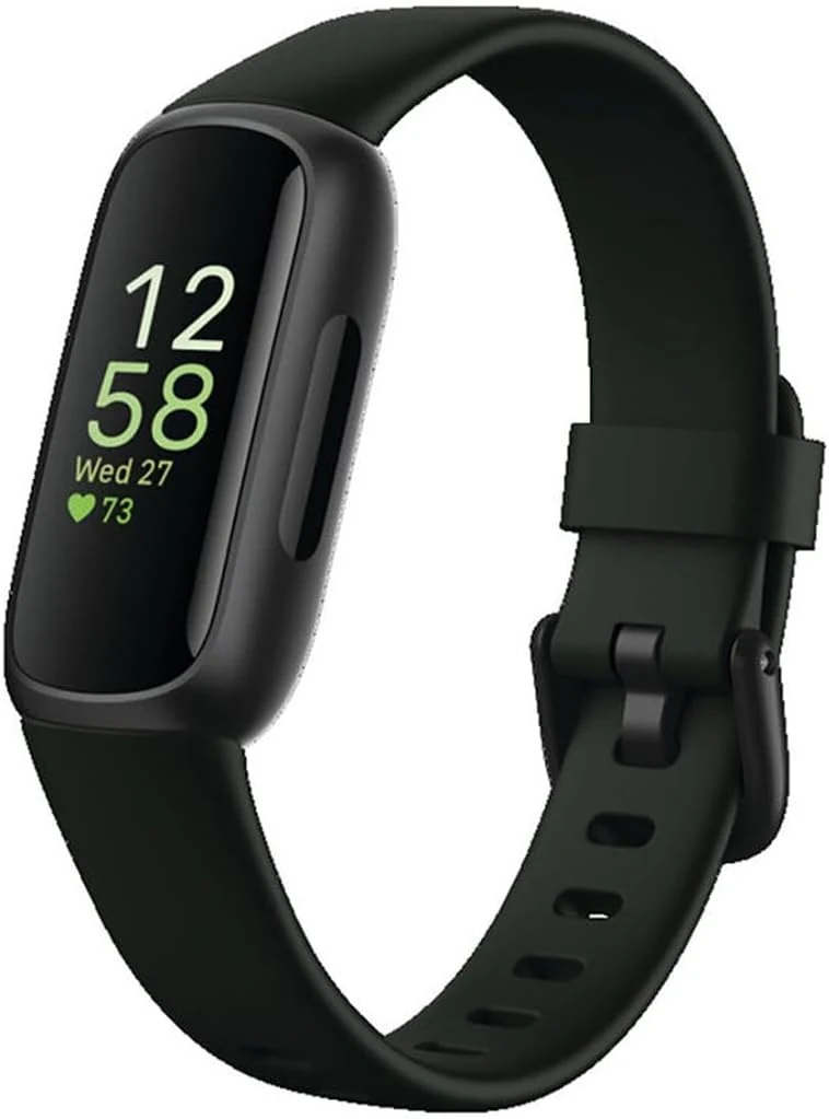Fitbit Inspire 3 Health & Fitness Tracker with Stress Management, Workout Intensity, Sleep Tracking, 24/7 Heart Rate - Midnight Zen/Black