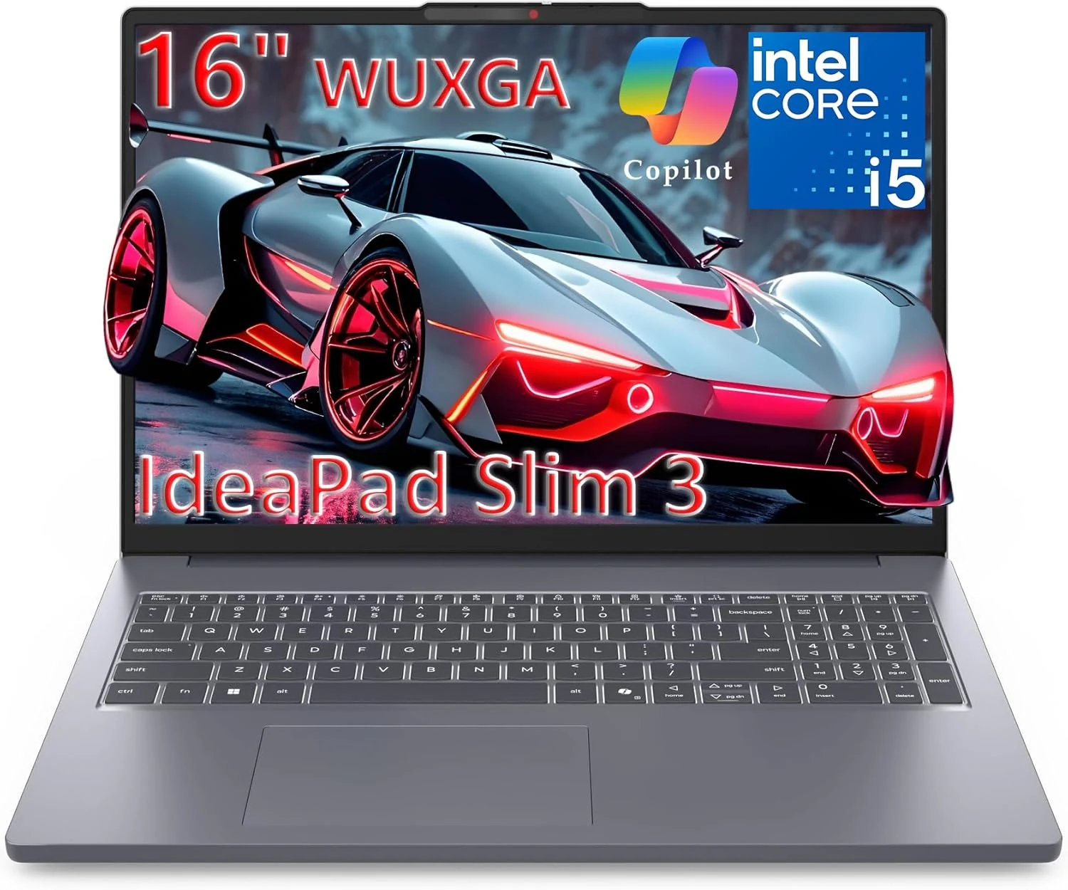 Lenovo Laptop Computer IdeaPad 3, Intel 8-Core i5-13420H, 16" FHD+, 8GB DDR5 RAM, 256GB PCIe SSD