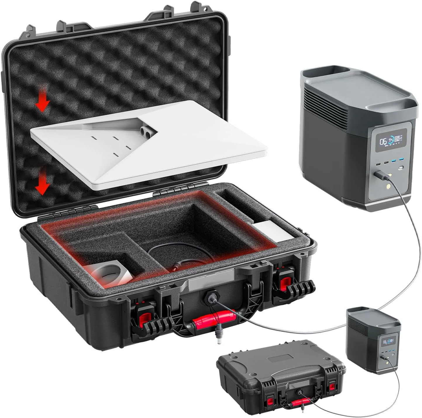 Starlink Mini Case,2026 New IP67 Waterproof Hard Carrying Case Compatible