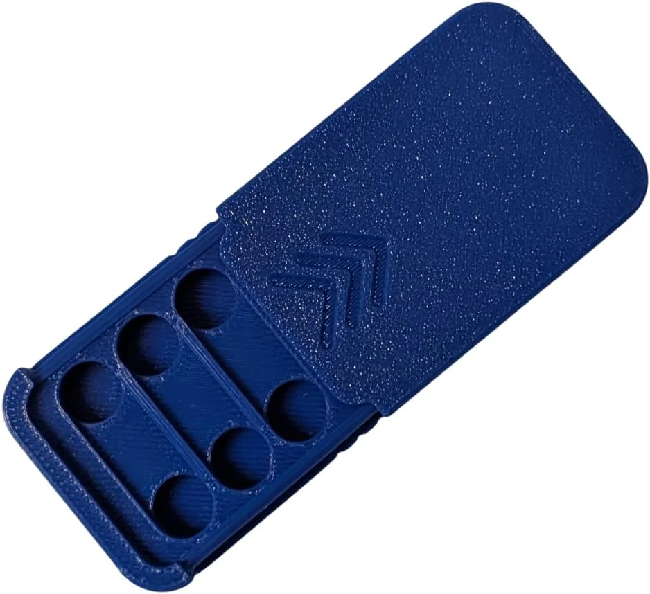 3BP - Size 312 Hearing Aid Battery Case (Blue Medium, 6 count)
