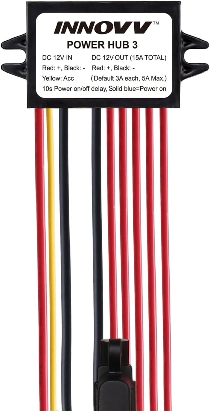 INNOVV Power Hub 3 Power Distribution System Kit, DC 12V 15A