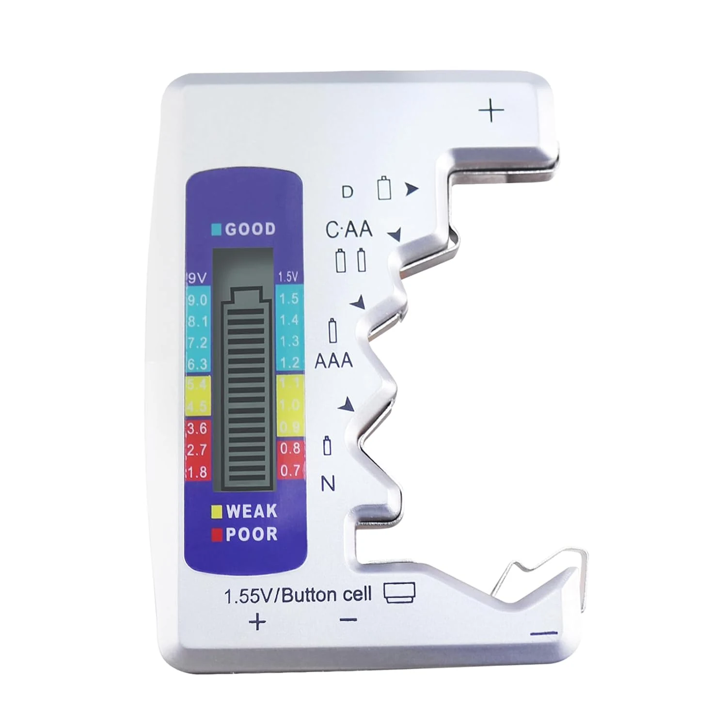 TEKCOPLUS universal battery checker with LCD display (BCTK-64)