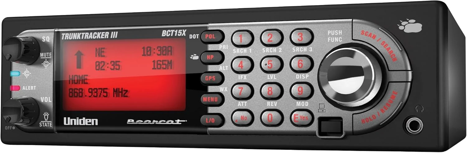 Uniden BearTracker Scanner (BCT15X) with 9,000 Channels, TrunkTracker III Technology