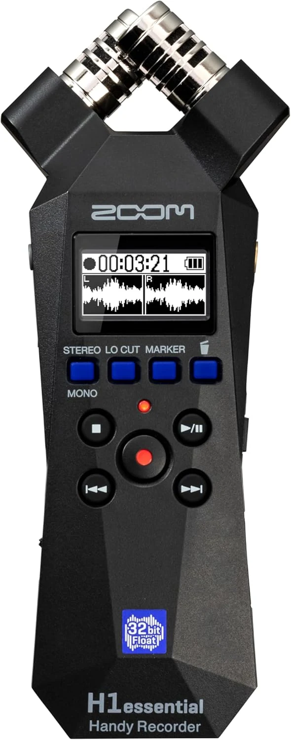Zoom H1 Essential Handheld Recorder for Musicians, Podcasters & Filmmakers
