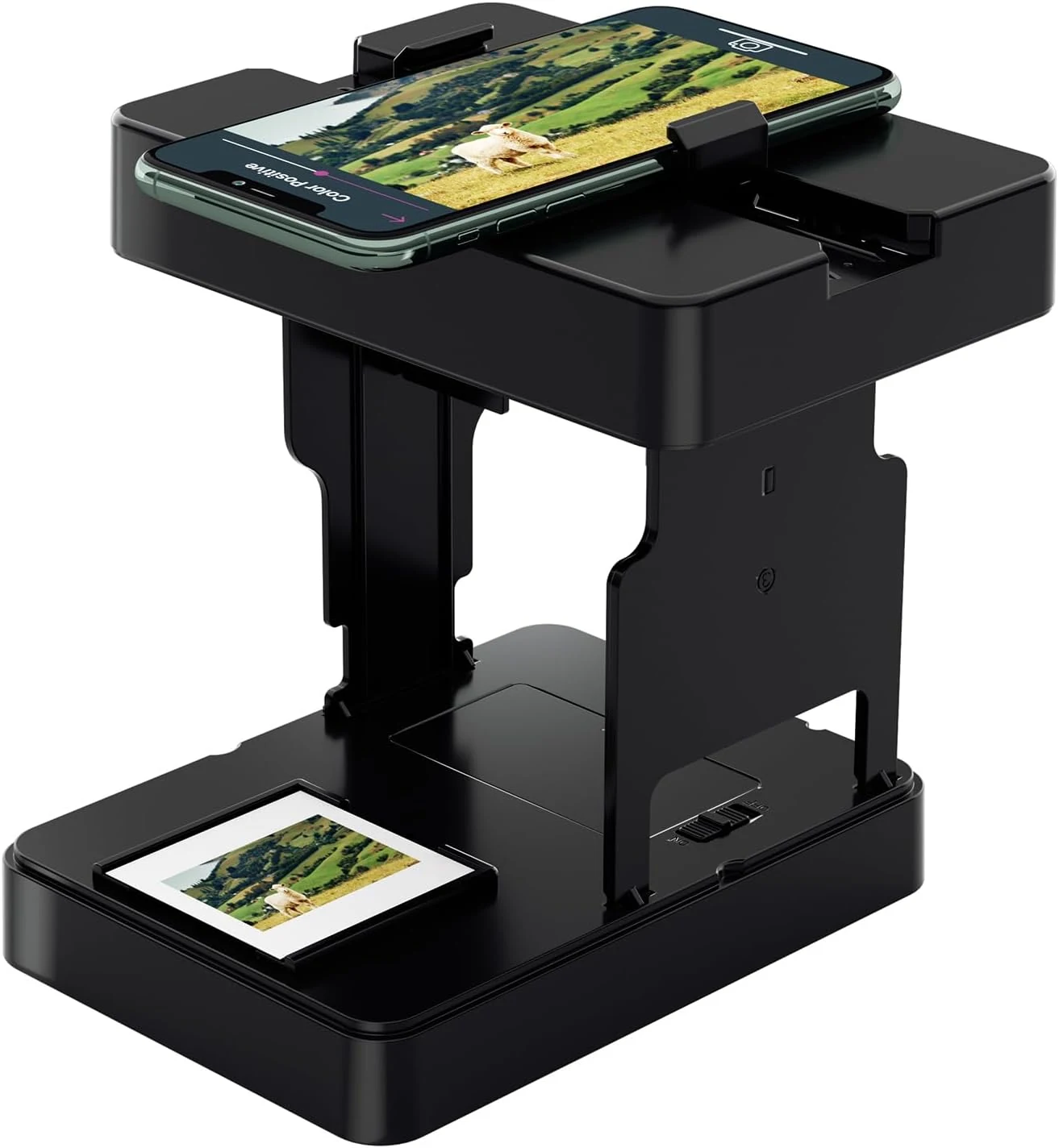 DigitConvert Mobile Film Scanner for 35mm Slides & Negatives, Portable Photo Scanner Converts Film to Digital Photos, Battery Powered Slide Converter