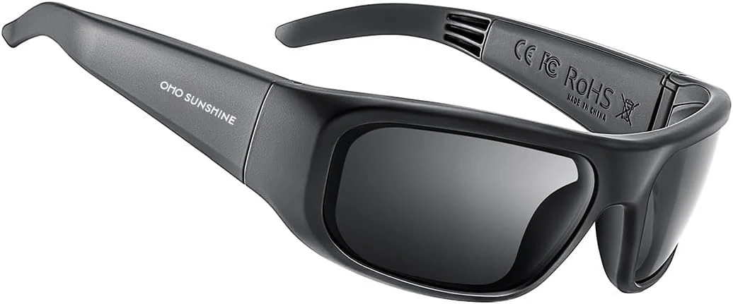 OhO sunshine Bluetooth Audio Sunglasses, Lightweight Open Ear Sport Glasses, 10H Playtime, Water Resistant with Voice Control