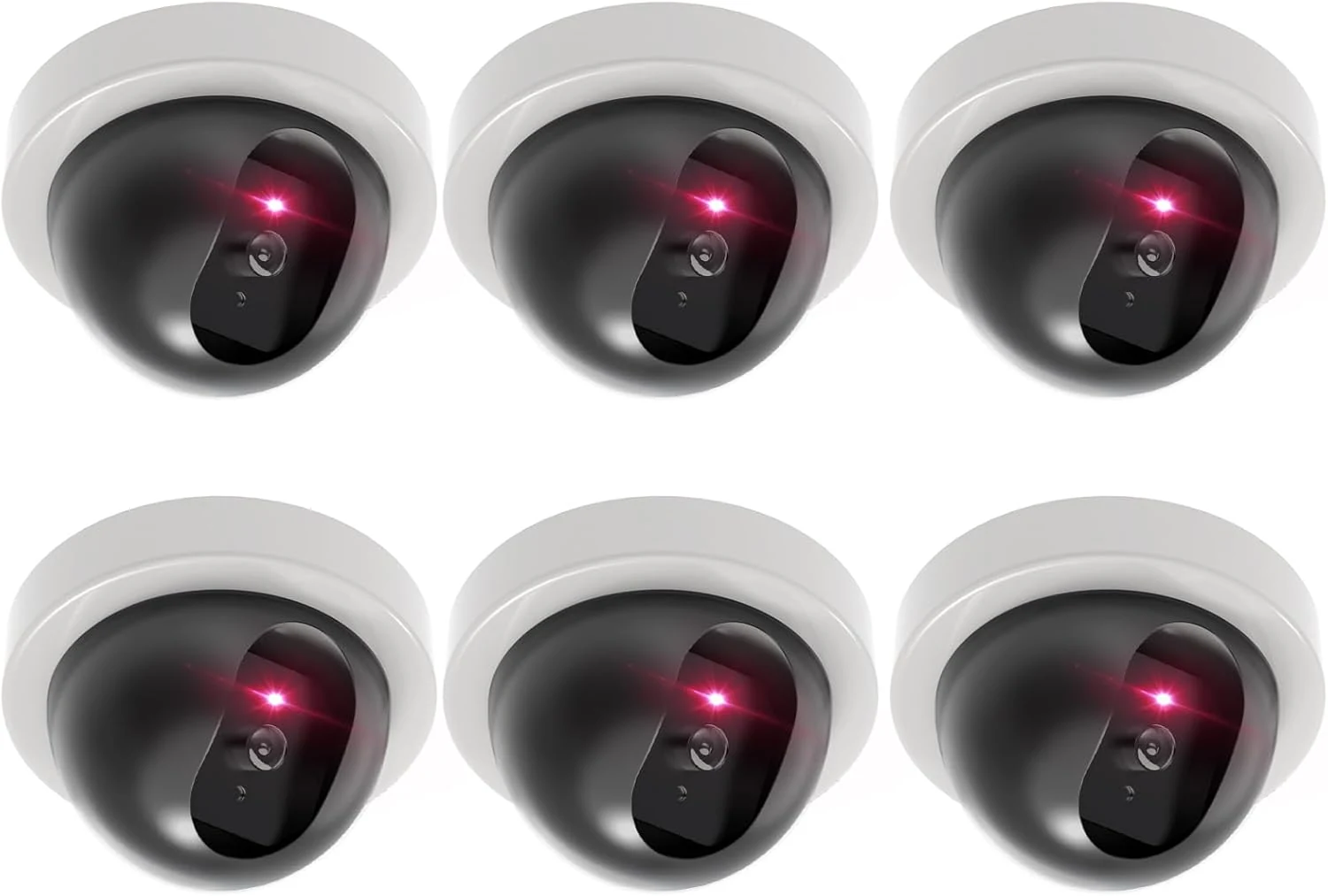 WALI Dummy Fake Security CCTV Dome Camera with Flashing Red review