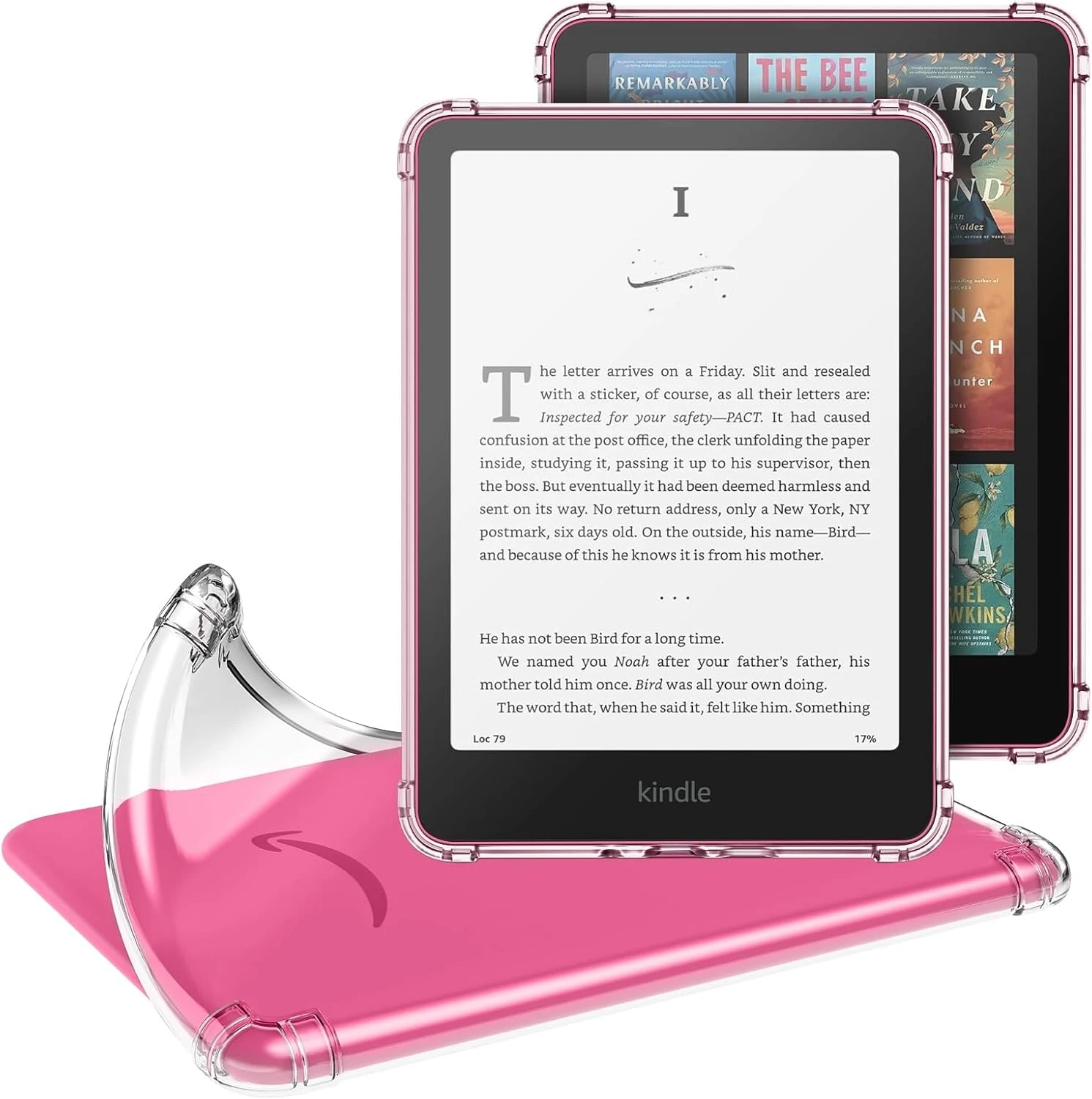 MoKo Case for All-New 7" Kindle Paperwhite (12th Generation-2024) and Kindle Colorsoft Signature Edition 2024 (Clear TPU Skin)