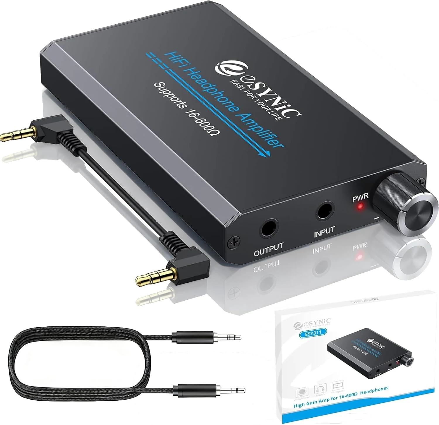eSynic 16-600Ω Headphone Amplifier Portable