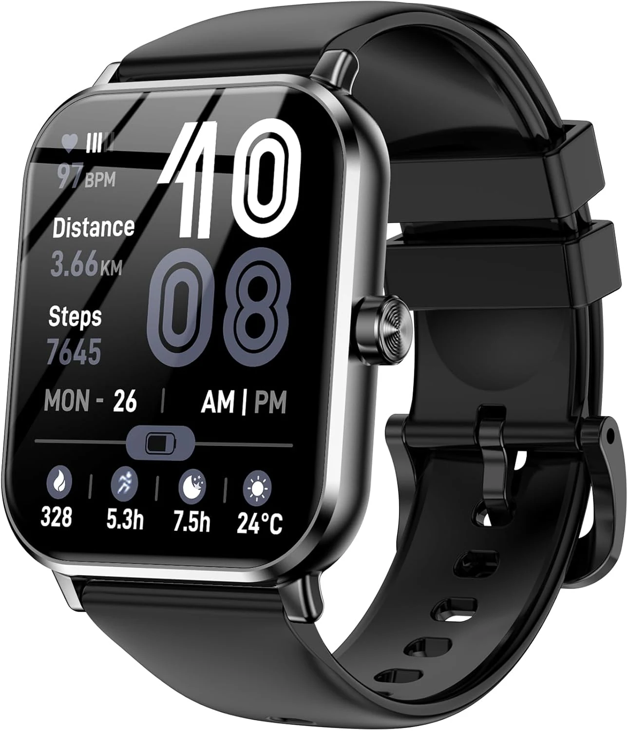 Jacoosa Smart Watch for Men Women, 1.83" HD Touch Screen Smartwatch with Bluetooth Call, 5 ATM Waterproof, 130+ Sport Modes Fitness Tracker