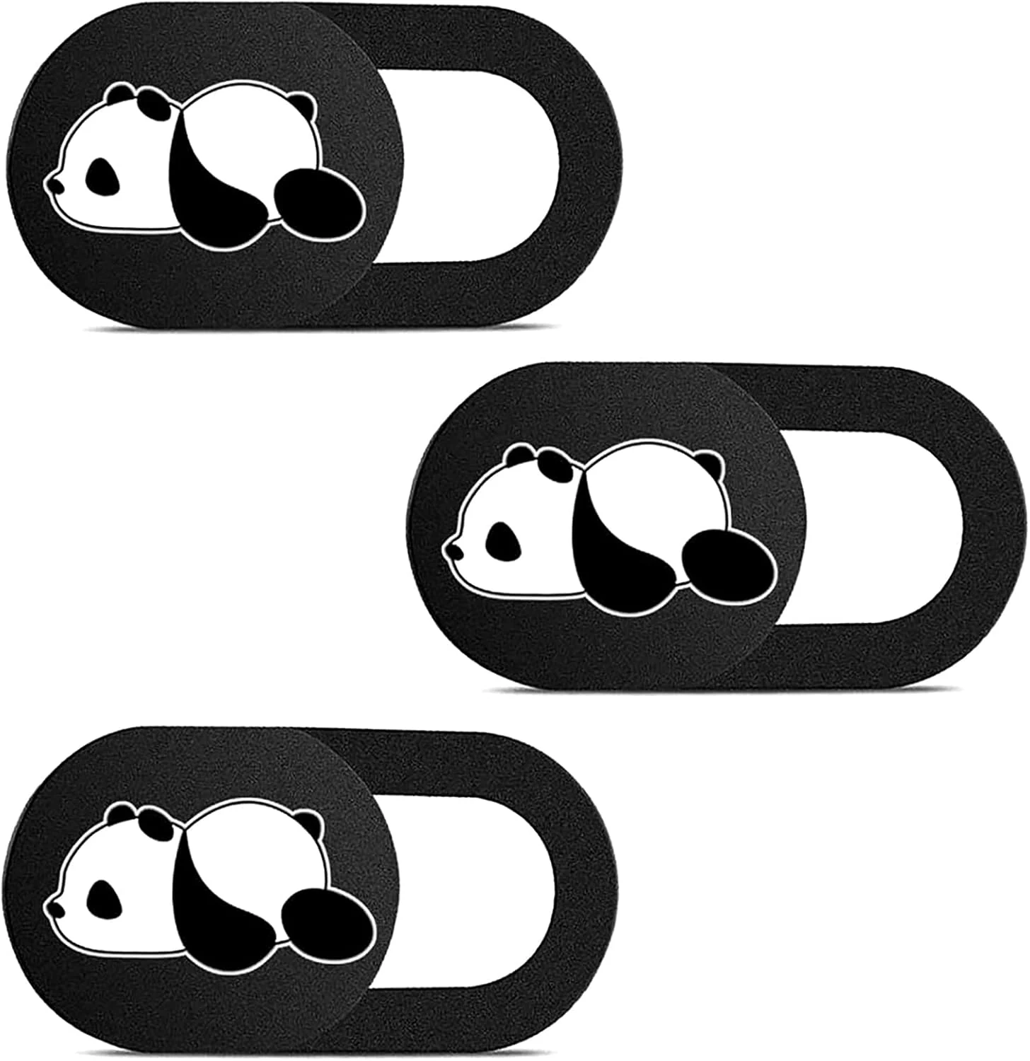 Webcam Cover Slide Cute Pattern Web Camera Cover 0.7mm Thin (3 Pack)