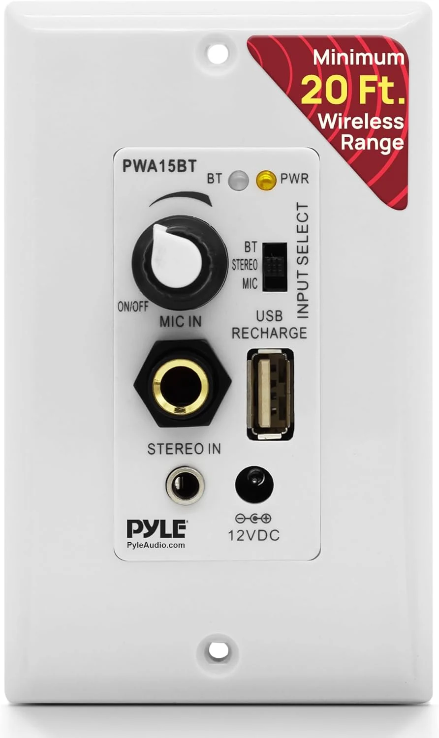 Pyle Wireless BT Receiver Wall Mount (PWA15BT)