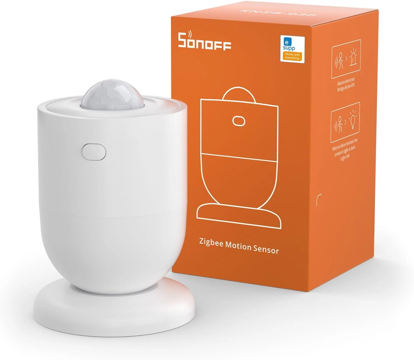SONOFF SNZB-03P Zigbee Motion Sensor, 3-Year Battery Life, for Alert System and Automations Wireless Motion Detector