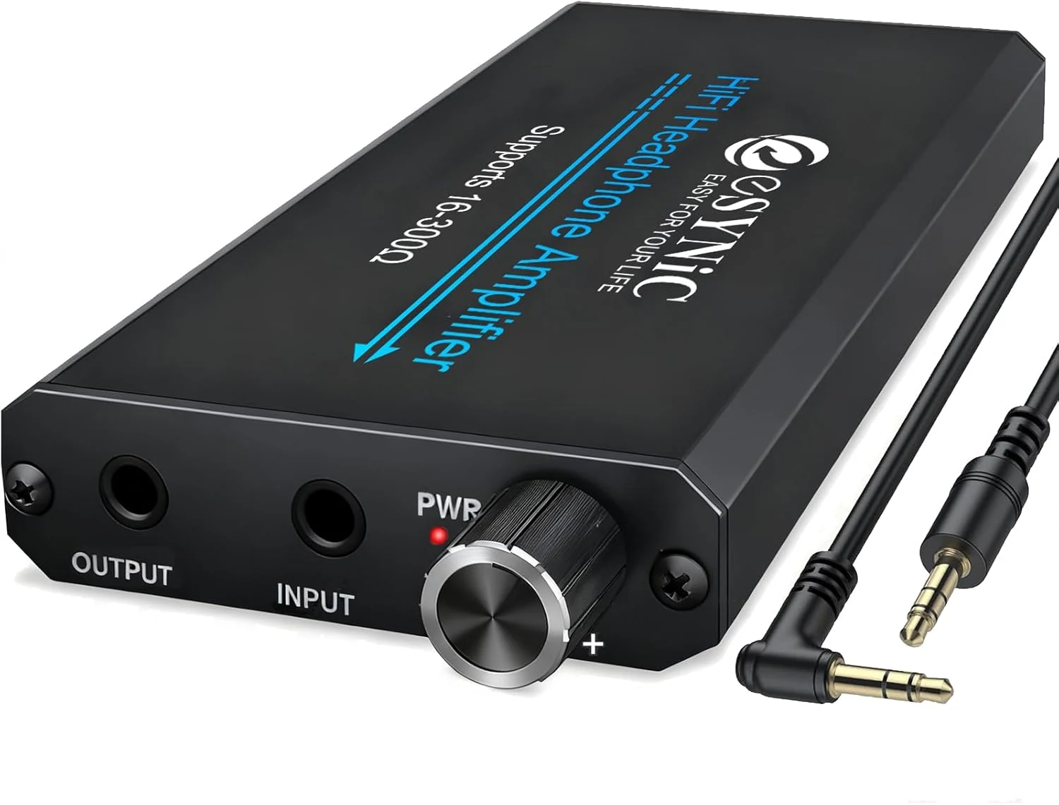 eSynic Portable Headphone Amp for High Impedance (16-300Ω)-1000mAh Battery Rechargeable