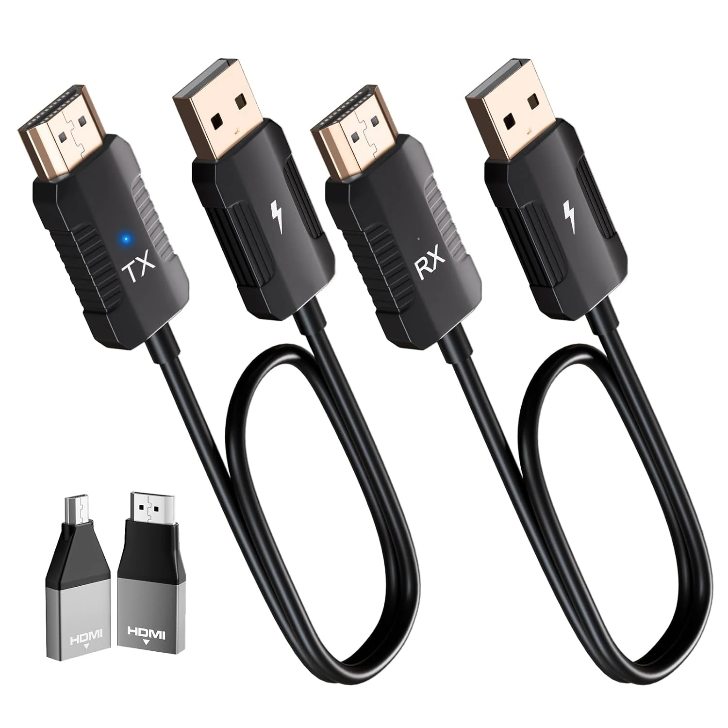Wireless HDMI Transmitter and Receiver 4K Decode 1080P Output, HDMI Wireless Extender, Plug & Play, Support 2.4/5GHz for Streaming Video and Audio to Monitor from Laptop/Pc/Tv Box
