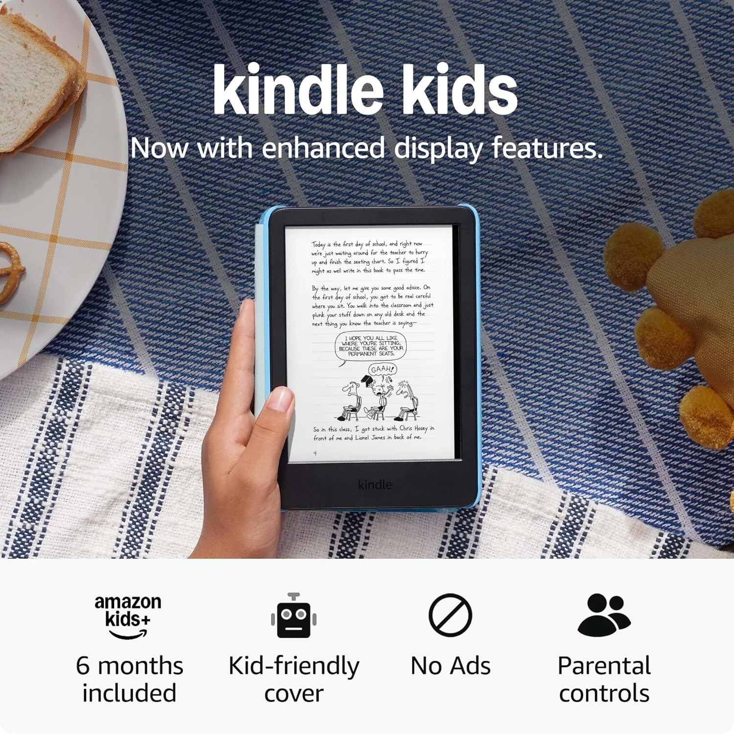 Amazon Kindle Kids 16GB (newest model) - Space Whale